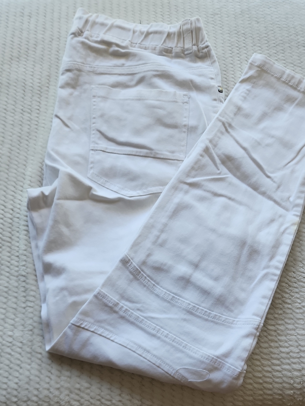 Rebel Minds  Soft Denim White Joggers Pants